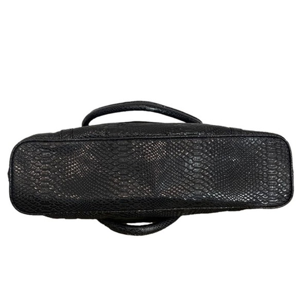 Gianni bini Black Animal Print Shoulder Bag Tote - Picture 5 of 8